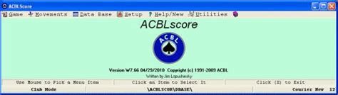 acblscore|acblscore install.